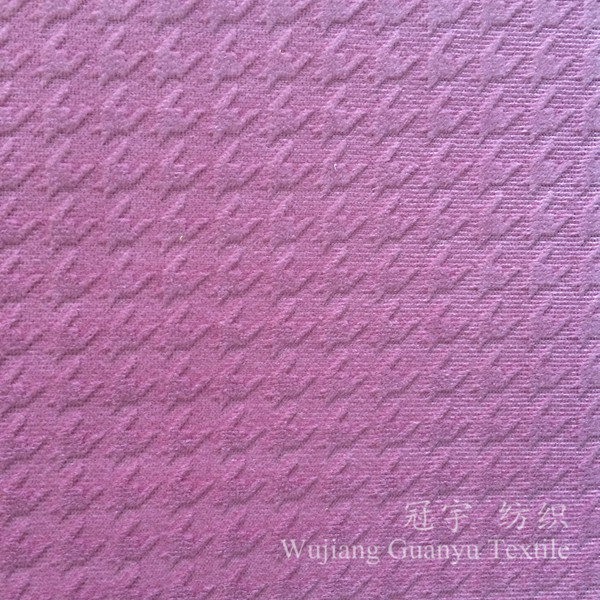 Decorative Sofa Covers 100% Polyester Embossed Velour Fabrics