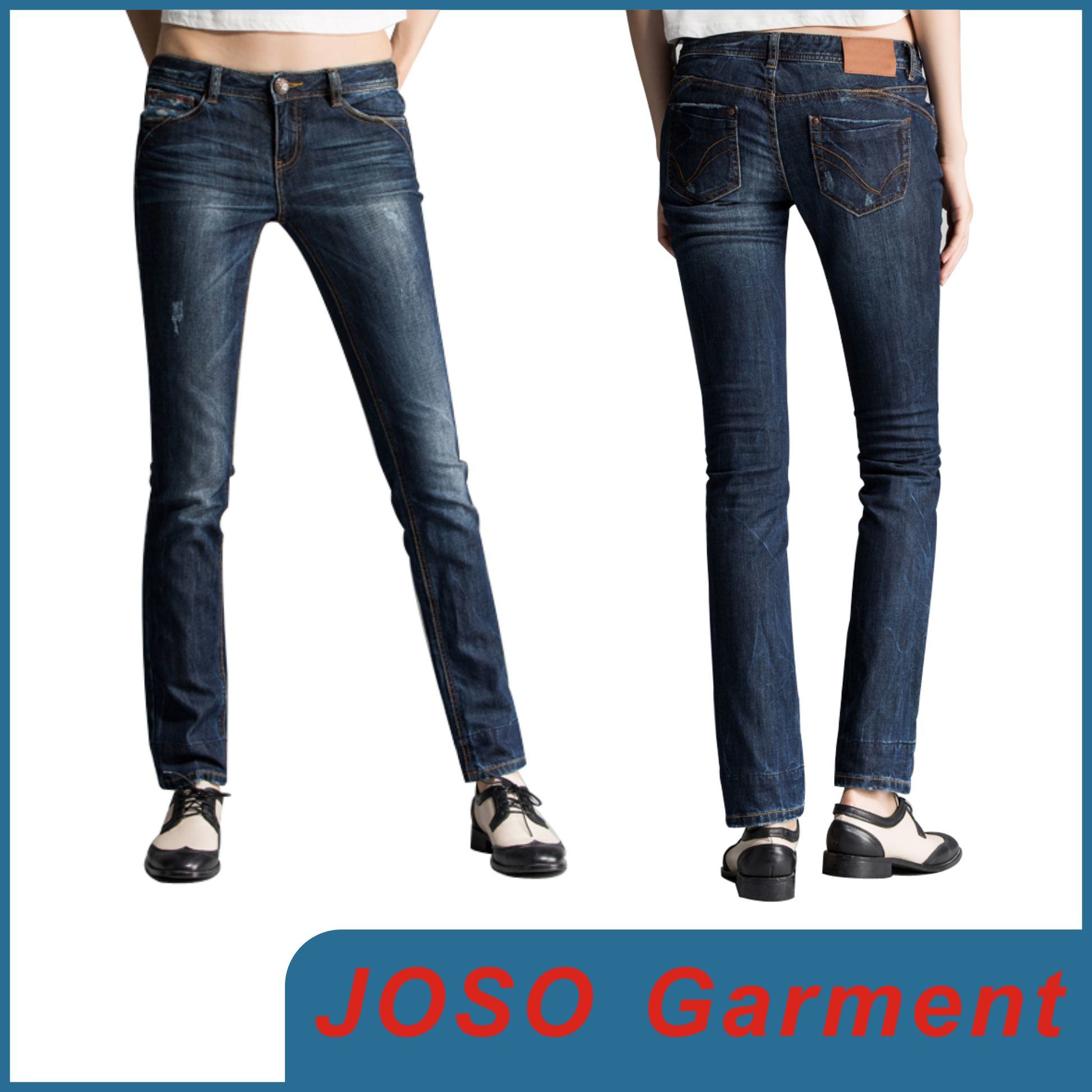 Lady Fashion Skinny Denim Jeans (JC1120)
