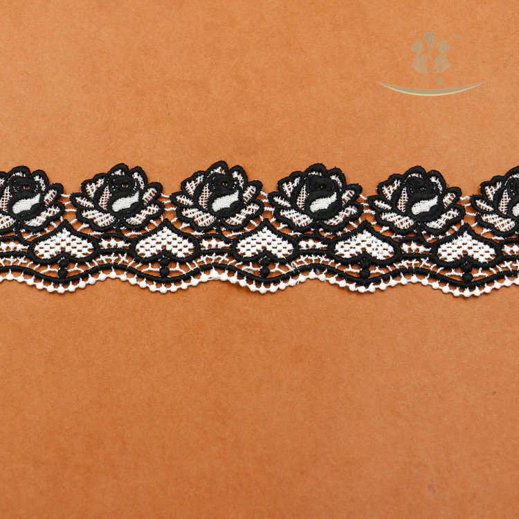 6.5cm High Quality Gold Embroidery Bridal Dress Lace Click for More Patterns