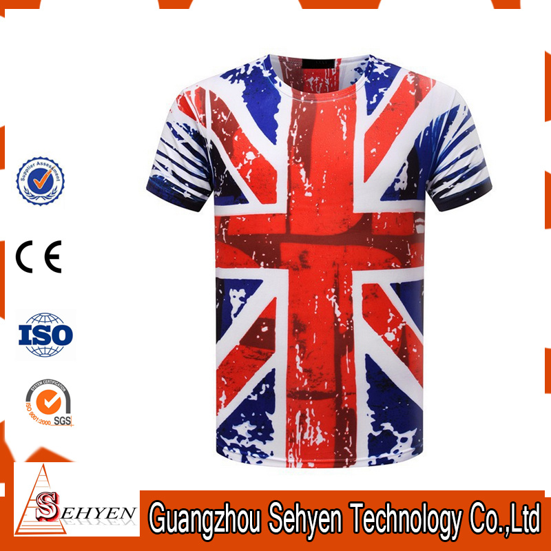 100% Polyester 3D Printing T-Shirt for Men and Women