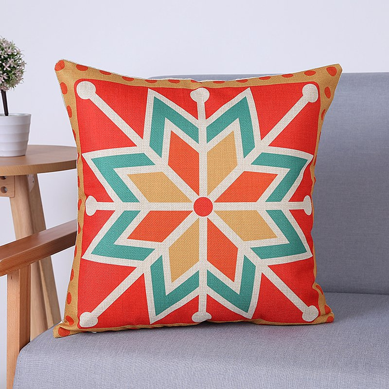 Digital Print Decorative Cushion/Pillow with Geometric Pattern (MX-59G)
