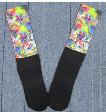 Half Print Basketball Custom Sublimation Sock