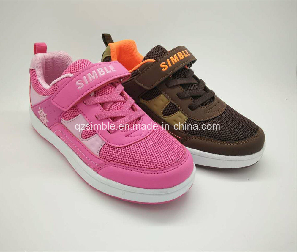 Children Casual Shoes with TPR Outsole and Fashion Mesh Upper