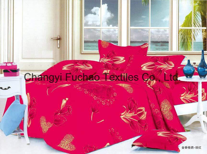 Printing Comfortable Poly or Cotton Bedding Set