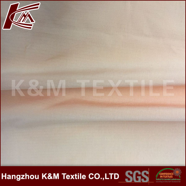 Single Color Fabric Polyester Ribstop Fabric Short Fiber