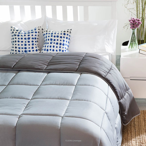 Down Alternative Quilted Comforter with Corner Duvet Tabs - Queen