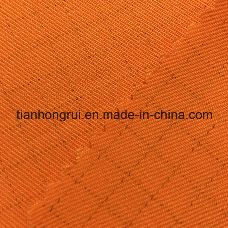 Fire Retardant and Anti-Static Fabric Orange Workwear Fabric