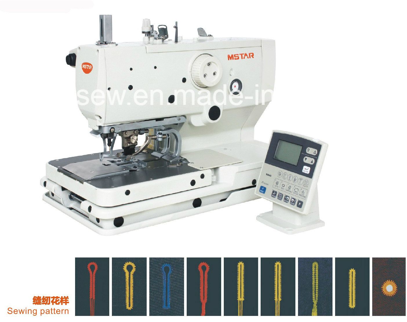 Electronic Eyelet Button Holer Sewing Machine