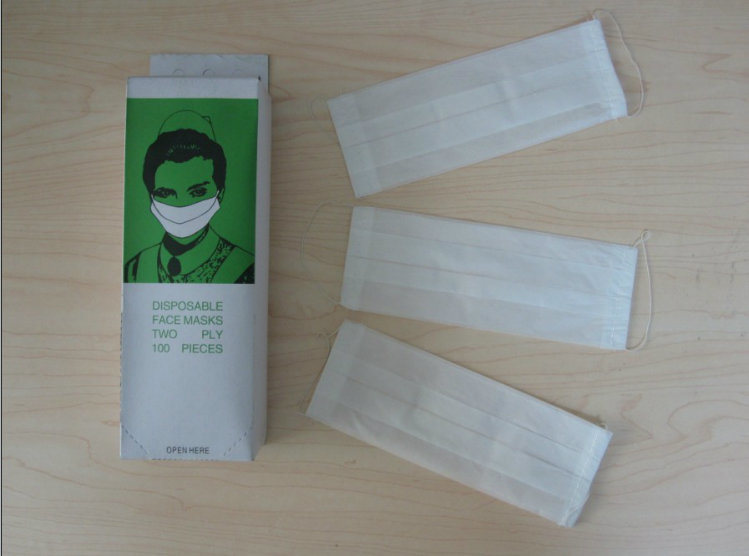 Two Ply Paper Face Mask with Elastic