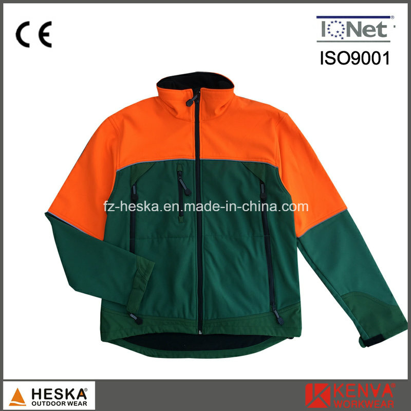 Outdoor Color Stitching Mens Softshell Jacket