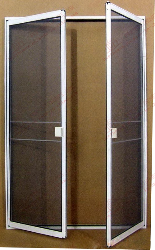 Double Leaf Aluminium Steelwire Net Screen Door (BHN-CD03)