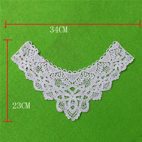 100% White Hand Made Cotton Crochet Lace Collar (cn104)