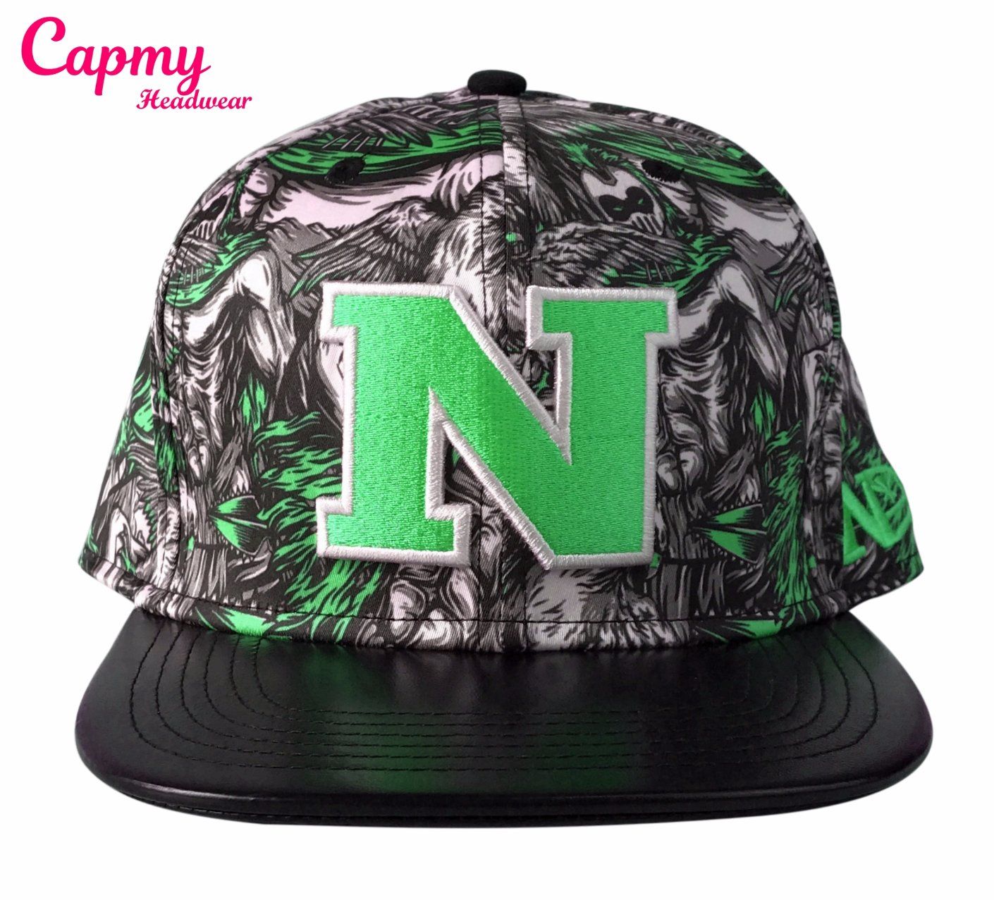 Custom Printing Pattern with Logo Snapback Cap Hat