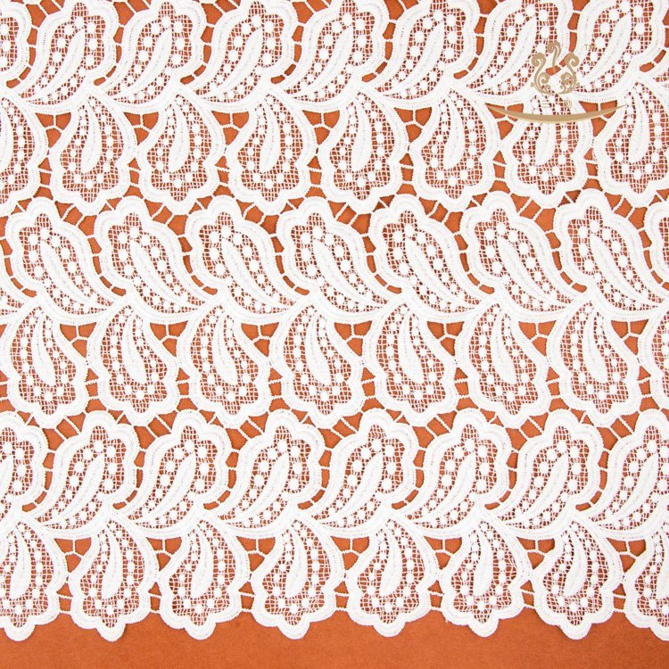 Polyester African Lace Fabric Shiny Lace Fabric
