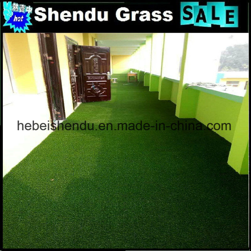 Cheap Artificial Grass Carpet 23mm Brown+Green Color