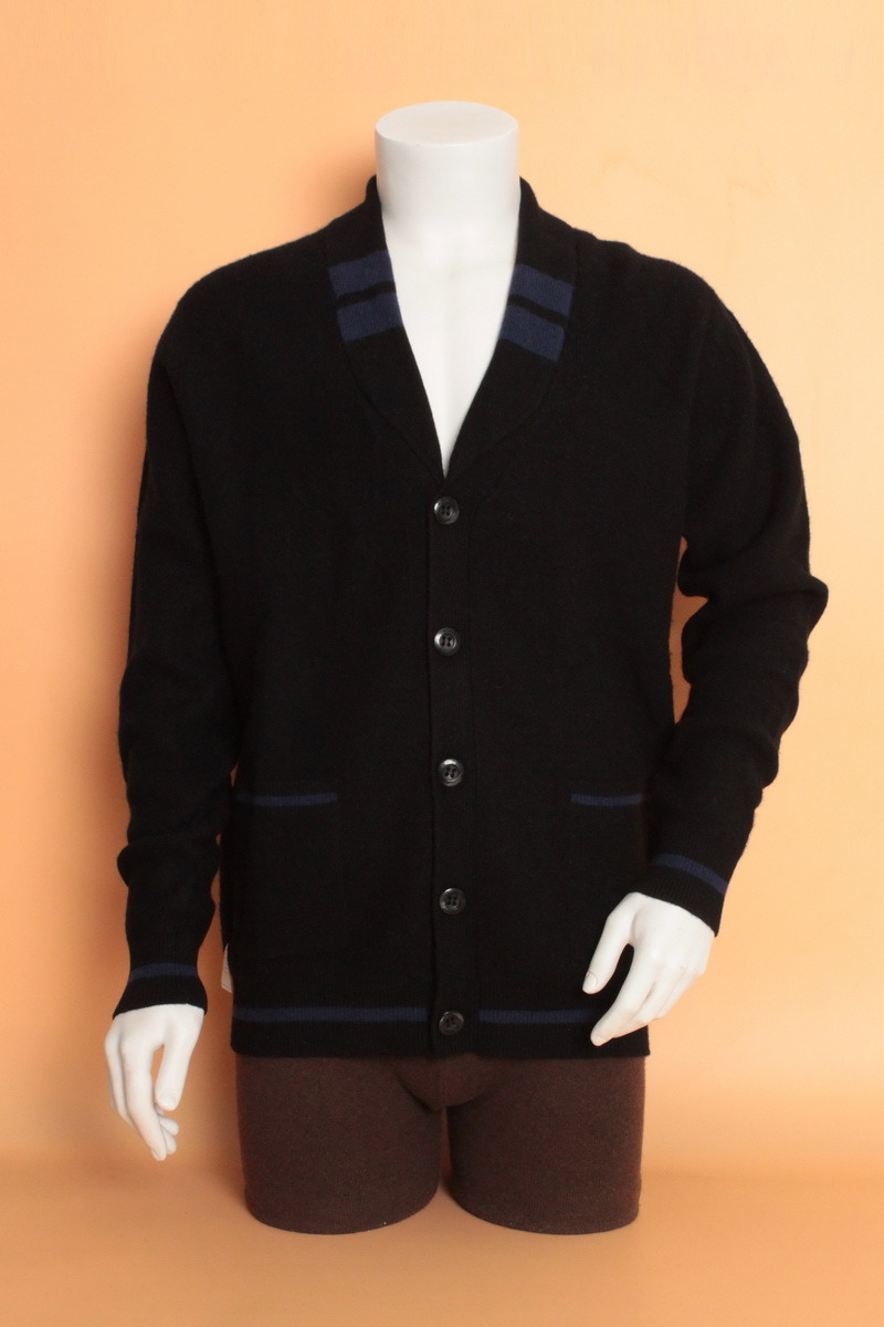 Yak Wool/Cashmere Deep V Neck Cardigan Long Sleeve Sweater/Clothing/Garment/Knitwear