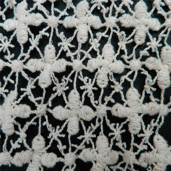 Lace Textile with Cotton Lace Embroidery (L5108)