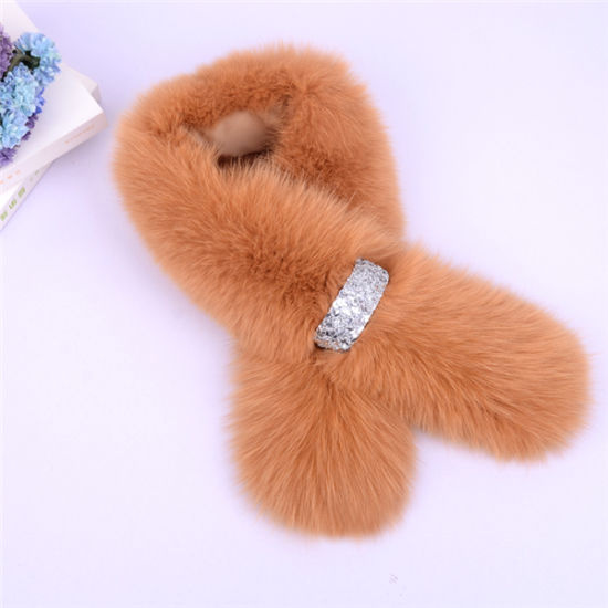 Hot Selling Faux Rex Rabbit Fur Shawl. Scarfs