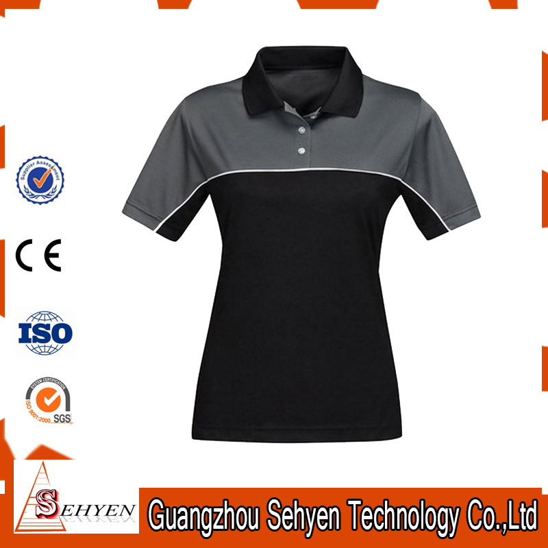 High Quality Polyester Polo Fabric Women Blank T Shirts Bulk