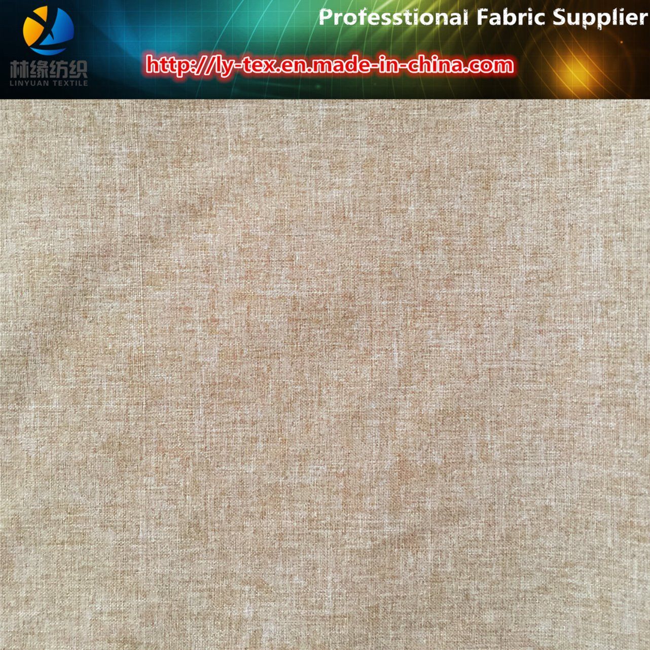 Heather Grey Sueded Gabardine, Two-Tone Polyester Fabric