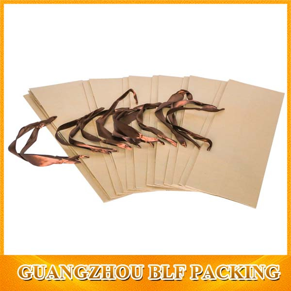 Custom Brown Kraft Paper Shopping Bags with Logos Custom Logo Printed (BLF-PB360)