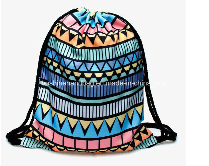 High Quality 600d+Mesh Sport Backpack Drawstring Bag for Man
