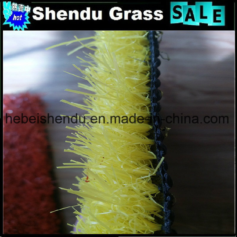 Low Height 20mm Grass Artificial Carpet with Yellow Color