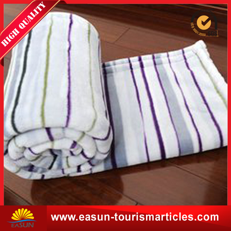 Customized Screen Printed, Polar Fleece Beach Blanket, in-Flight Blanket