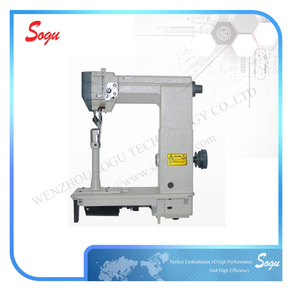 Double Needle Driven Roller Presser Post-Bed Lockstitch Sewing Machine