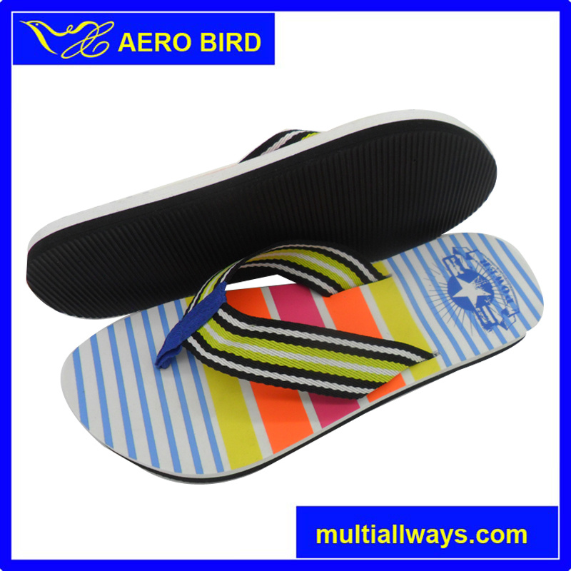 EVA Simple with Logo Print Beach Slipper for Man