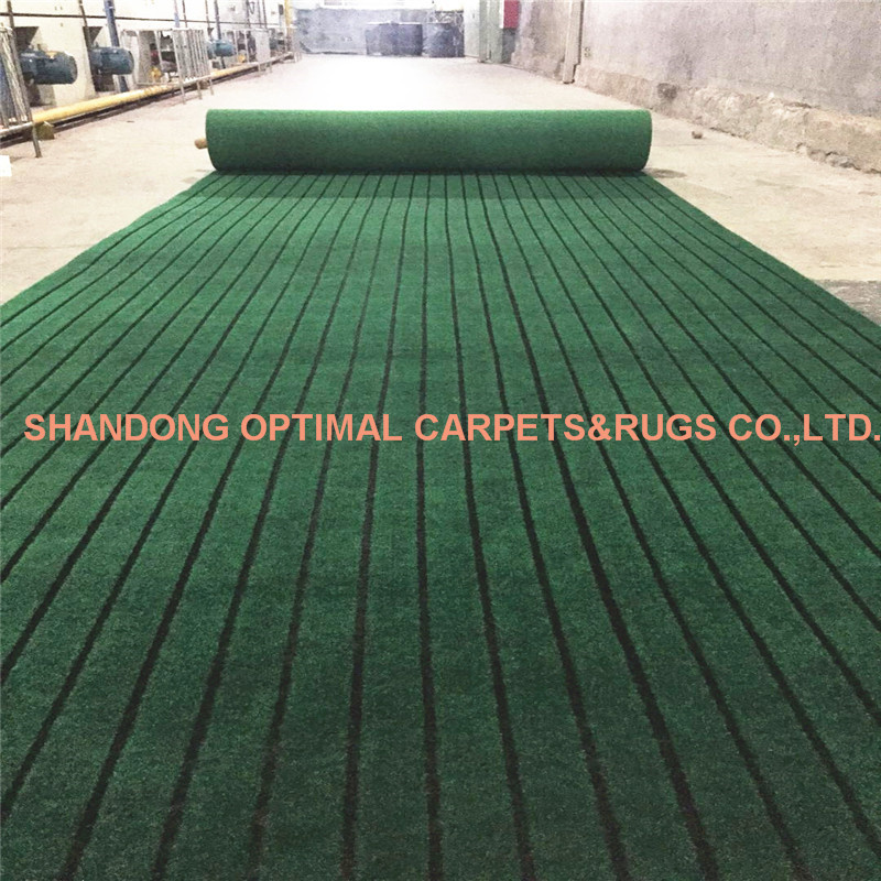 Custom Runner Hotel Corridor Double Color Strip Jacquard Carpet