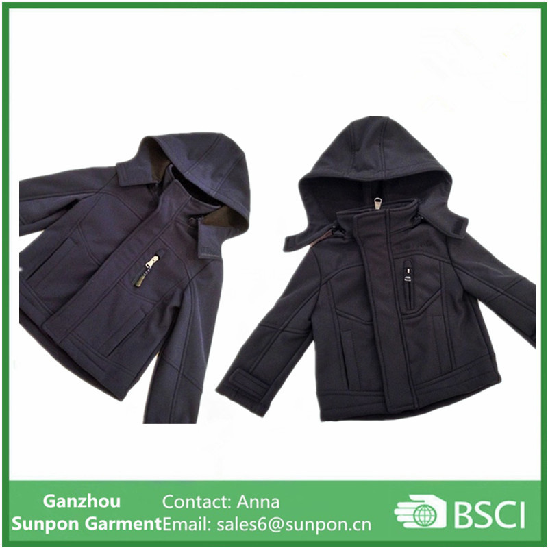 Kids' Soft-Shell Jacket with Detachable Hood