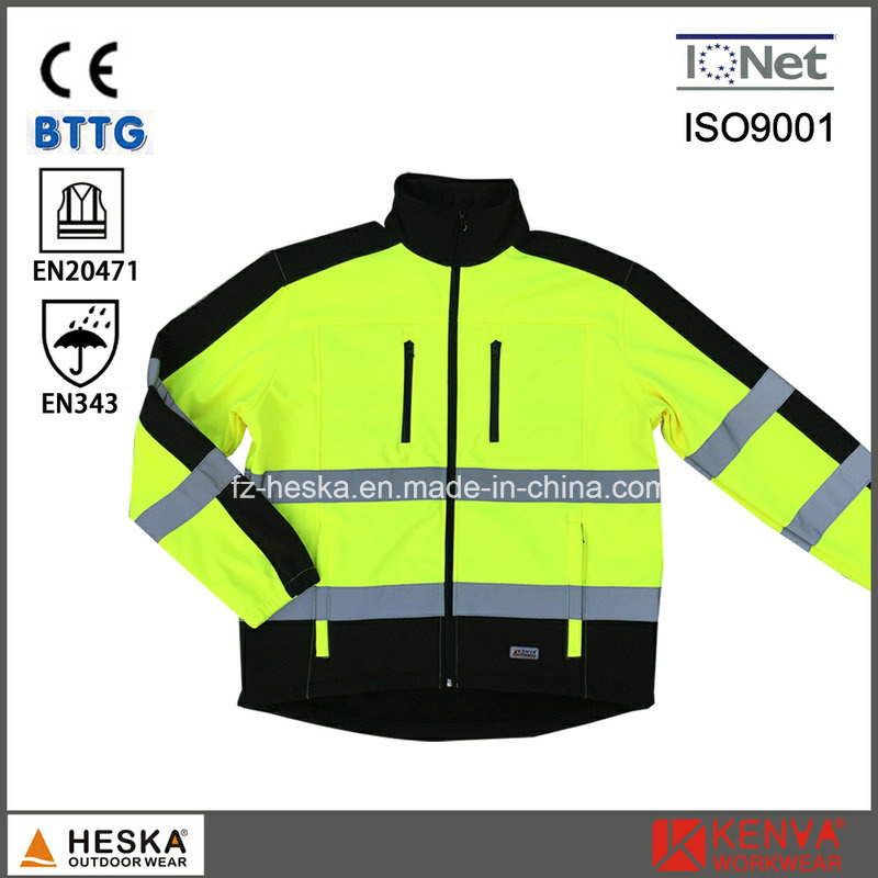 Hi Vis Garment Reflective Softshell Jacket