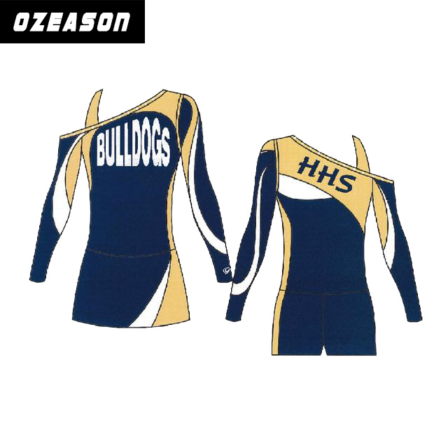 High Quality Cheerleading Uniforms Custom Dance Uniforms Long Sleeve