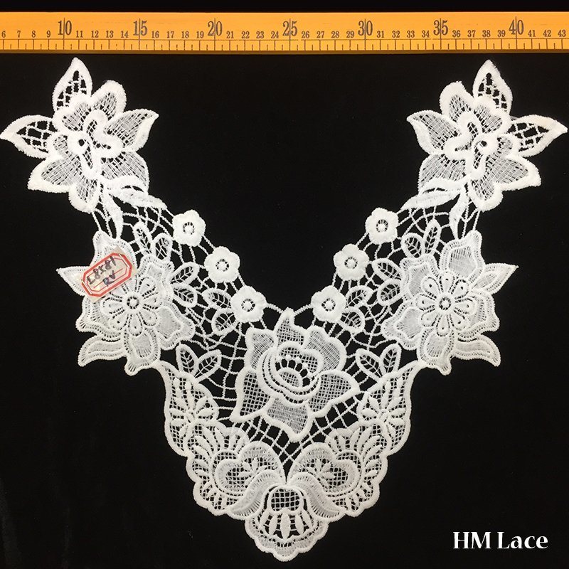 40*32cm Crochet Fashion Collar Trim Lace with Lotus Flower Hml8581 Clothes Accessories Factory Outlet