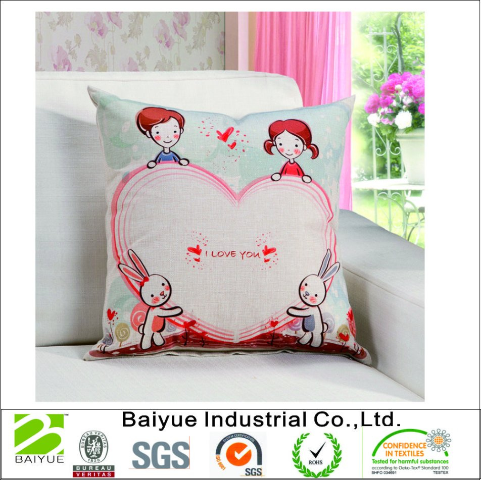 High Quality Eco Friendly Wholesale Custom Printed Decorative Throw Pillow