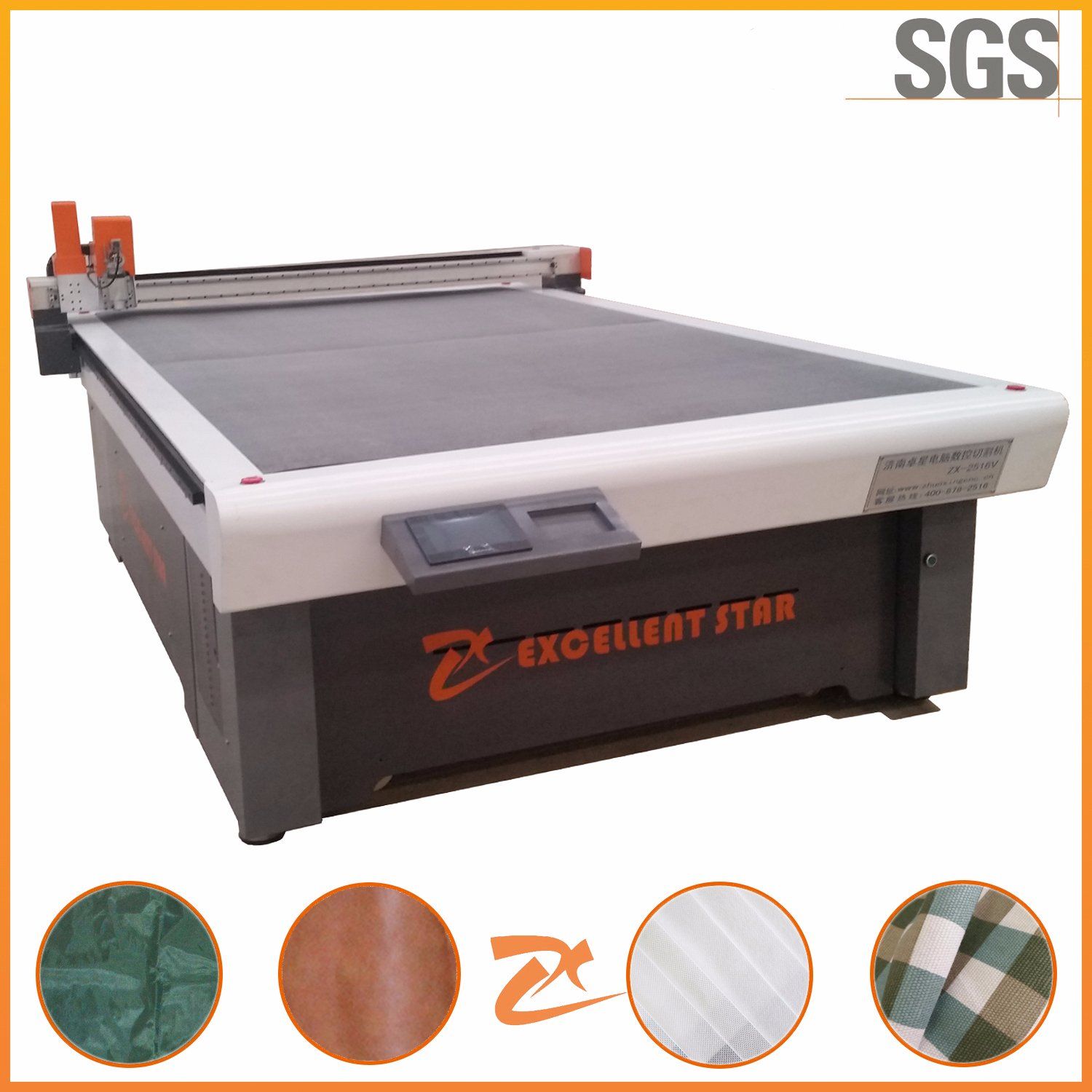 Excellent Star Vibrating Knife Cutting Machine for Apron 2516
