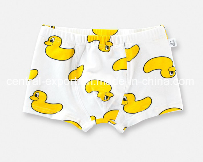 New Print Design Children Underwear Boy Boexr Short Boy Brief with Eco Permit