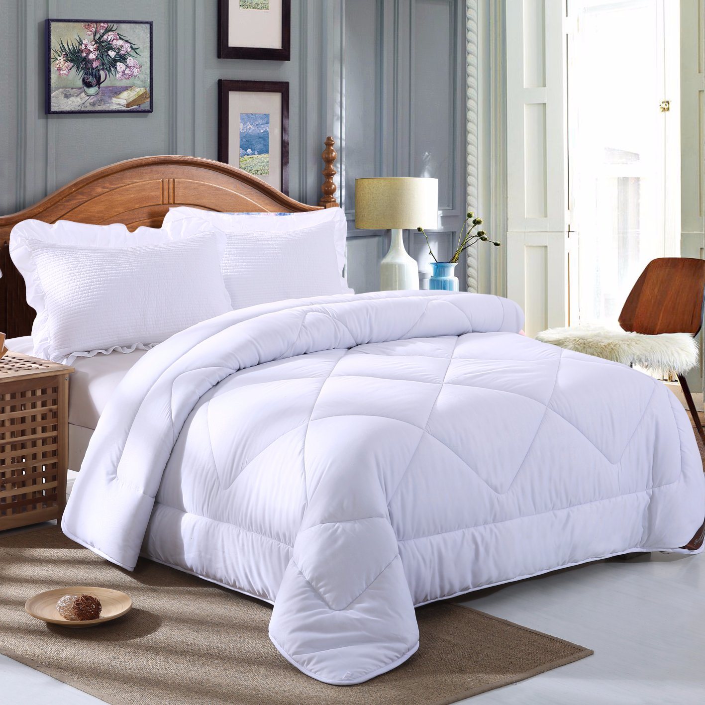 Home Living Polyester Warmth King Down Alternative Comforter Duvet Insert