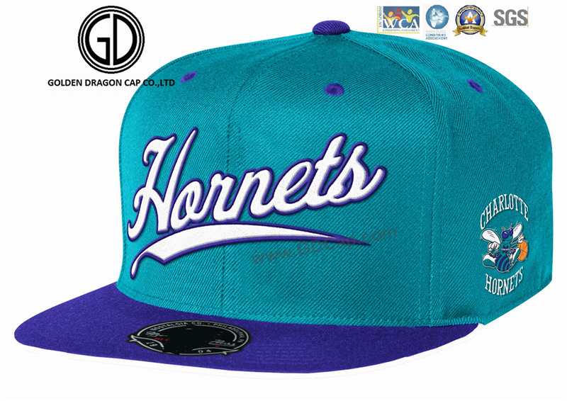 New Snapback Era Flat Brim Fiftted Cap with High Quality 3D Printing