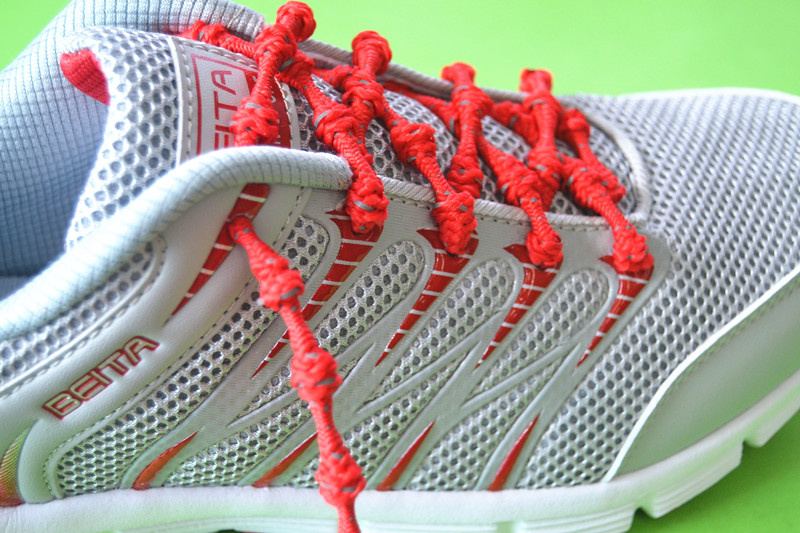 Reflective Glitter Elastic Shoelace with Knots