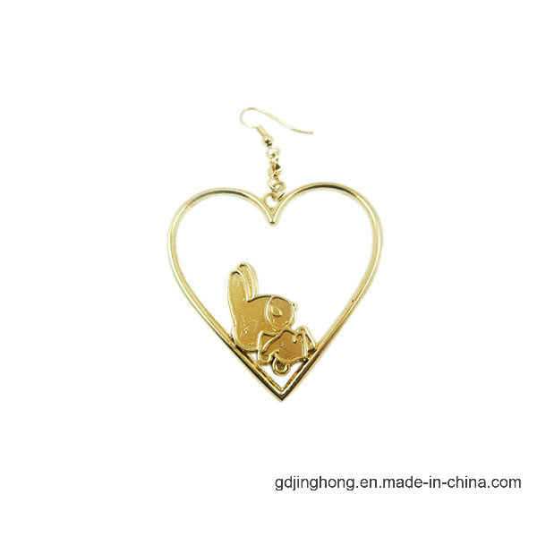 Zinc Alloy Heart Shape Copper Plated Hanging Tag