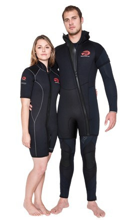 Neoprene Shorty with Open Zipper Front Wetsuit Surfing Suit