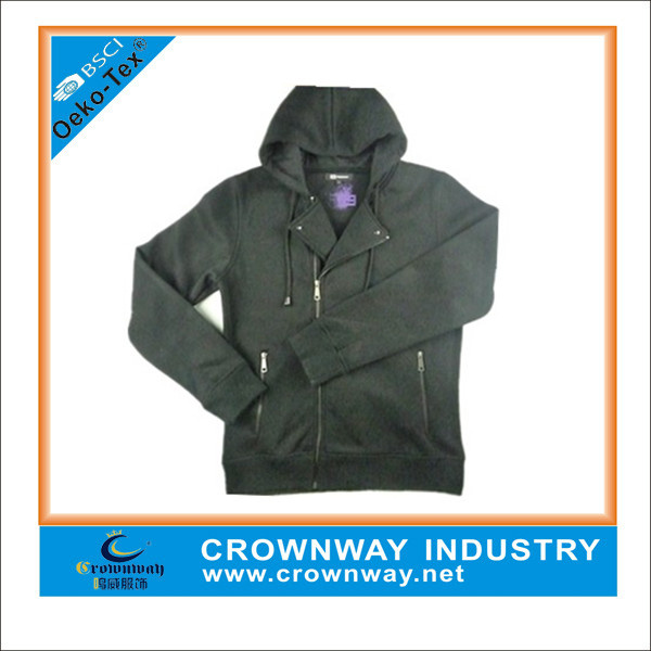 Mens Hoody Sweatshirt with Zipper Through (CW-HS-39)