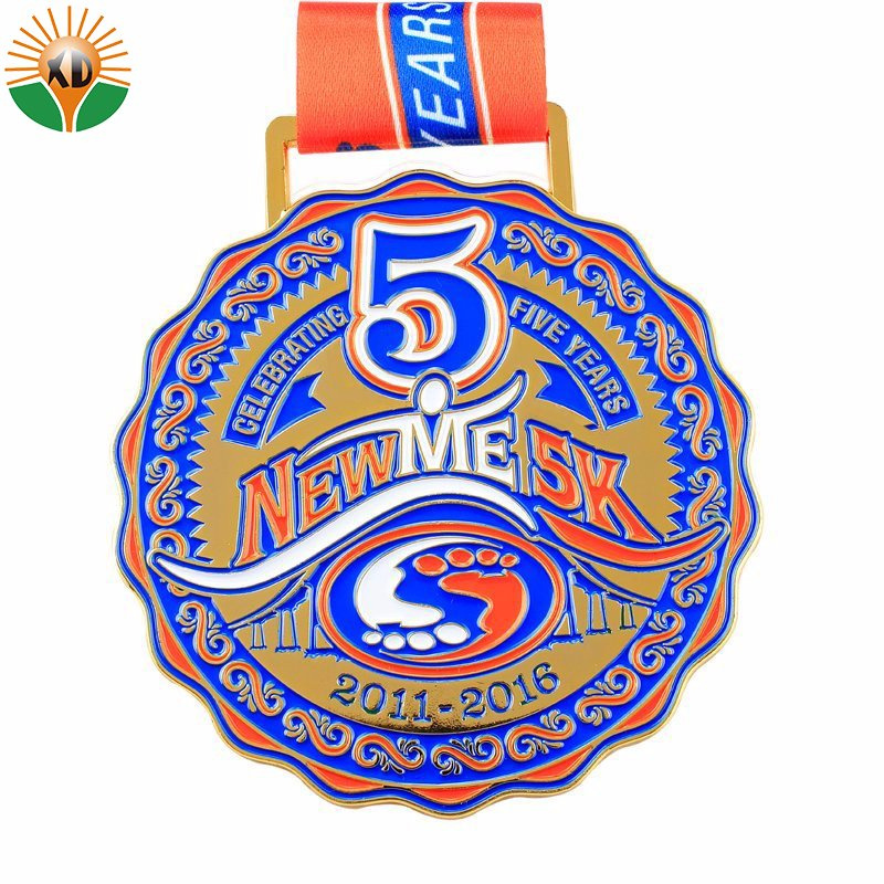 Die Casting High Quality Metal Souvenir Medal with Ribbon