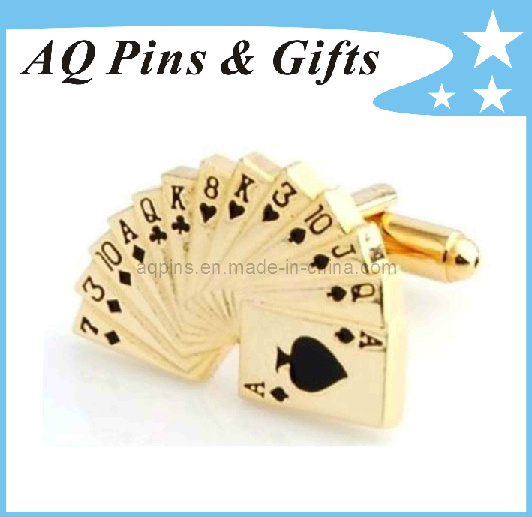 Soft Enamel Cuff Links in Gold Plating