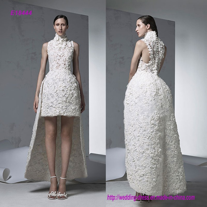Modern Style Short in Front of Prom Dress with Long Skirt in The Back