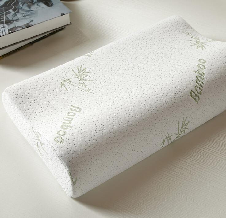 Memory Neck Pillows Bamboo Fiber Memory Foam Pillow