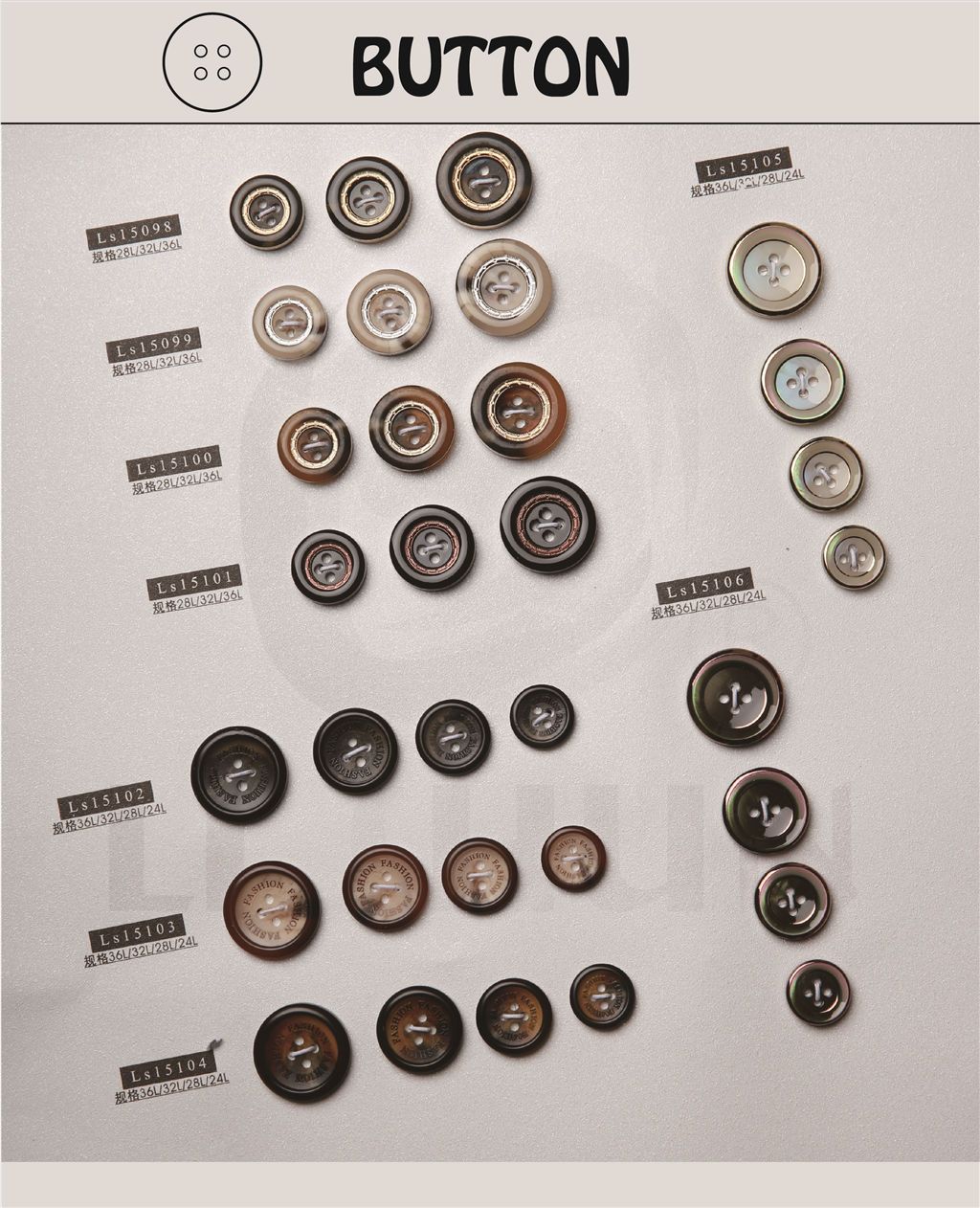 Fashion Button for Clothing/Garment/Shoes/Bag/Case