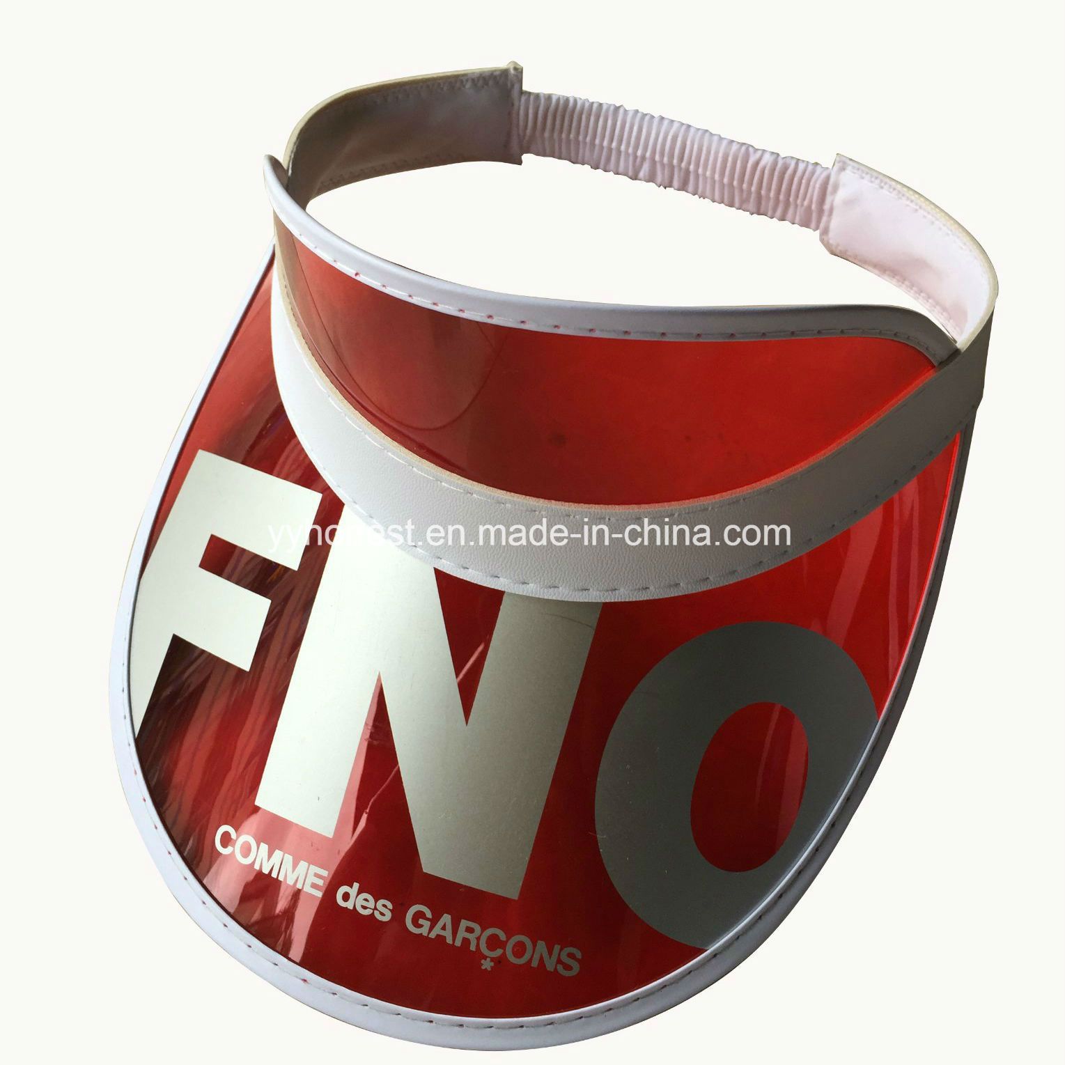 Custom Sublimation Printing PVC Sun Visor Hat for Promotional